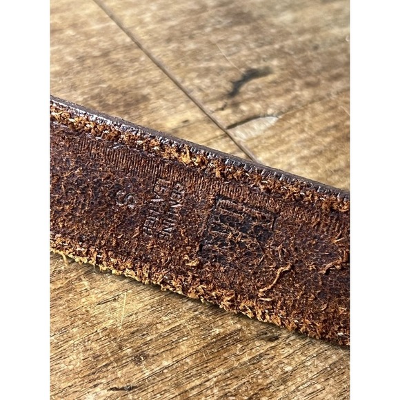 Vintage Italian Leather Belt-boho Southwestern Starburst Accent - Picture 7 of 9